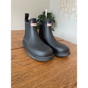 Hunter Low Black Rain Boots